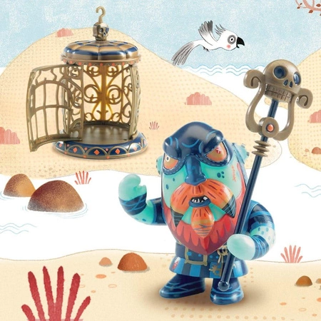 Figurka pirata Gnomus & Ze cage DJ06820