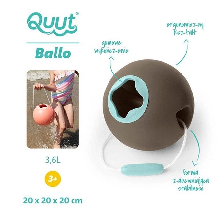 QUUT Wiaderko wielofunkcyjne Ballo Bungee Grey