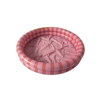 The Swim Essentials Basen kąpielowy 100 cm Pink Red Stripes 2023SE1391