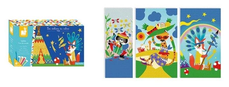 Zestaw artystyczny Kreatywny piasek Podróż dookoła świata 4+, Janod