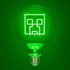 Minecraft Creeper żarówka neonowa