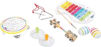 Zestaw instrumentów dla dzieci Nakrapiana szóstka Small Foot Design, zabawki muzyczne