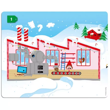 Auzou Zestaw 200 naklejek Święty Mikołaj 502443