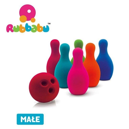 Rubbabu Zestaw do gry w kręgle sensoryczny mały