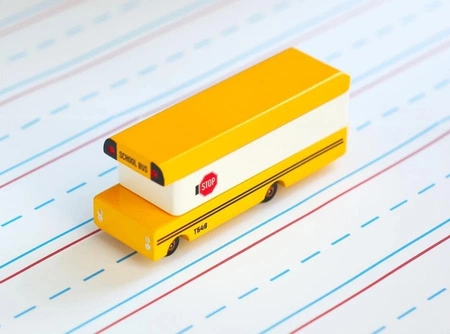 Candylab Samochód Drewniany School Bus