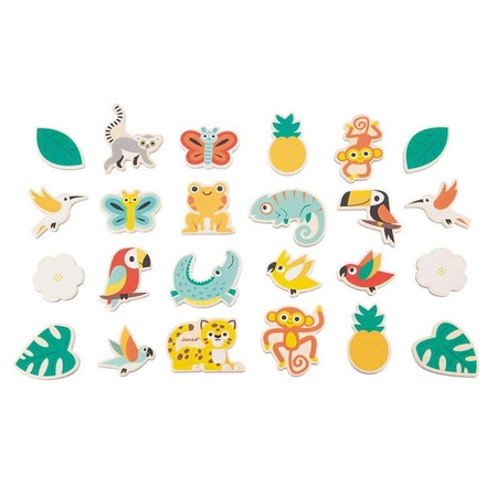 Zestaw magnesów 24 szt. Tropik 2+, Janod