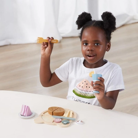 VIGA PolarB Drewniany Zestaw Obiadowy do Krojenia