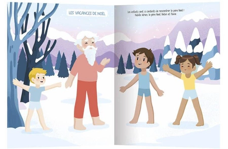 Auzou Zeszyt kreatywny 500 naklejek Boże Narodzenie 15719