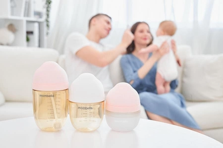 Mombella Butelka Antykolkowa dla Noworodka Roze PPSU 300ml
