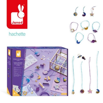Zestaw kreatywny do tworzenia biżuterii z żywicy Galaktyka 8+, Janod
