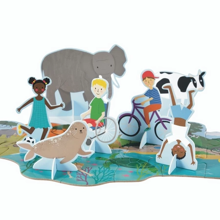 Jeden Świat puzzle 60 elementów