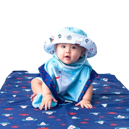 FlapJack Dwustronny Kapelusz Przeciwsłoneczny Morze M