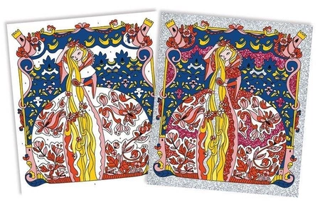 Zestaw kreatywny Magiczny brokat Księżniczki z bajek 5+, Janod