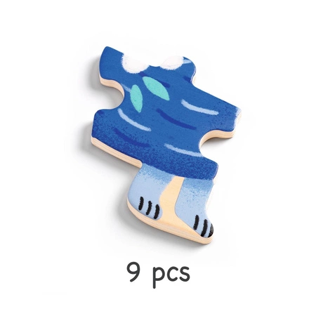 Drewniane puzzle w ramce JEŻ DJ01822