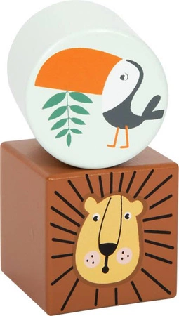 Sensoryczne klocki drewniane Odkrywcy Safari 12230-SF-Small Foot, klocki dla dzieci