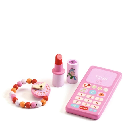 Różowa torebka z akcesoriami DJ06686