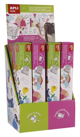 Kolorowanka w rolce 4 metry Apli Kids - Transport