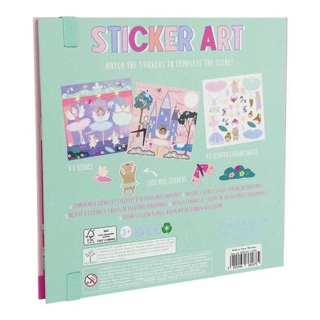 Baletnice Zestaw Pachnących Naklejek Wielokrotnego Użytku