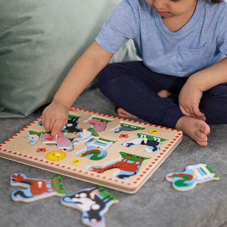 Zwierzęta z farmy 50204 Melissa & Doug, układanki dla dzieci