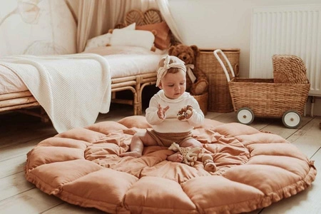 Play&Go Mata do Zabawy Gniazdo Niemowlęce Bloom Organic Tawny