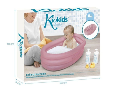 Wanienka dmuchana, różowa, Kiokids