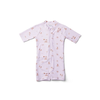 (6-7lat)Kombinezon Liewood -   Seaside light lavender 116/122