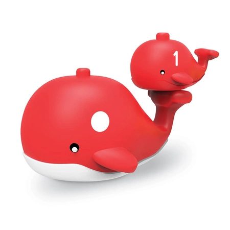 Figurki do nauki liczenia i poznawania kolorów, Wieloryby, Zestaw 10 szt. - Snap & Learn