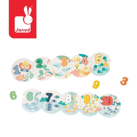Puzzle Uczę się liczyć Pure 2+, Janod