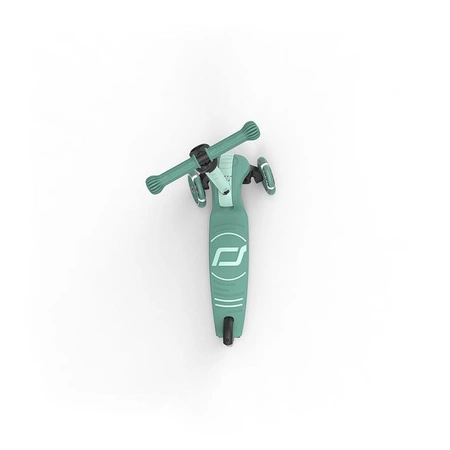 SCOOTANDRIDE Highwaykick 3S Hulajnoga z systemem sterowania 2w1 i kółkami LED składana 3+ Forest