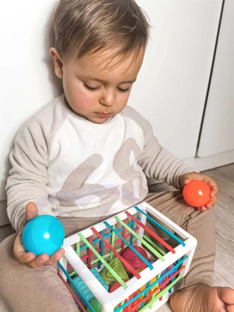 WOOPIE Elastyczna Kostka Sensoryczna Sorter dla Dzieci Kolorowe Kształty 13 el.