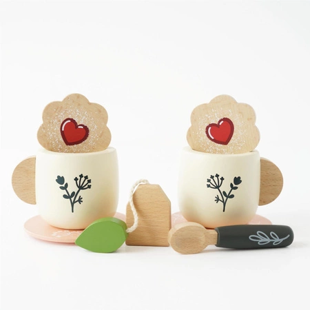 Zestaw do herbaty z tacą drewniany Le Toy Van