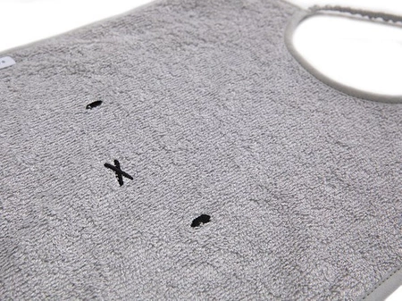 Śliniak bambusowy XL Popielaty 0m+ BAMBOOM