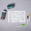 Hey doodle  Mata silikonowa do kolorowania A4 - Zwierzęta