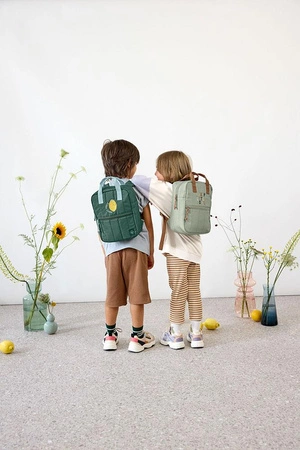 Lassig Plecak mini kwadratowy Little Gang Lemon dark green