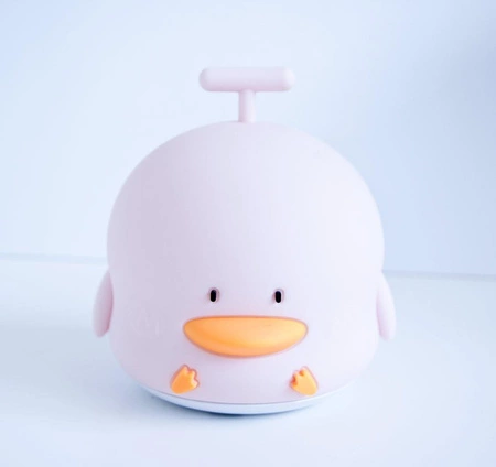 Kaczka Lampka Silikonowa Różowa Rabbit&Friends