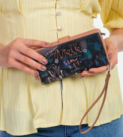 Portfel duży z paskiem | Anekke Coral Black