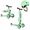 Zestaw SCOOTANDRIDE Highwaykick 1 2w1 Jeździk i hulajnoga 1-5 lat Kiwi + Kask XXS Kiwi