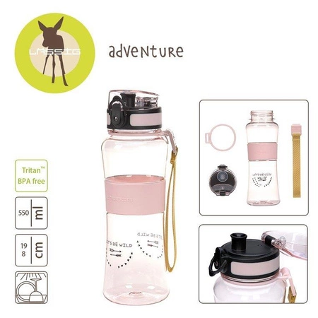 Lassig Butelka tritanowa bidon ze sportowym ustnikiem 550 ml Adventure Girls