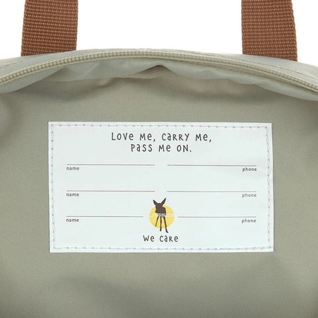 Lassig Plecak mini kwadratowy Little Gang Light khaki
