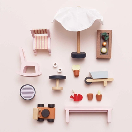 Drewniana oranżeria zestaw, domek dla lalek, zabawka dla dzieci, Le Toy Van