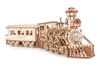 Mechaniczne puzzle 3D – Duża lokomotywa R17 z wagonem i torami