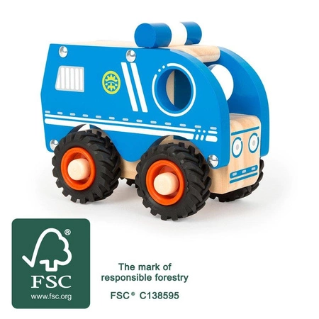 Drewniany samochód policyjny 11077-Small Foot, little cars