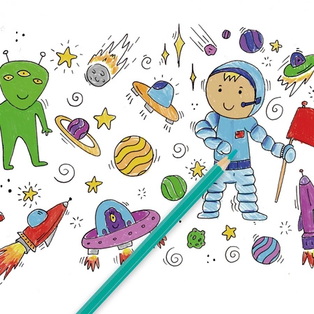 Kredki ołówkowe w tubie Apli Kids - 24 kolory