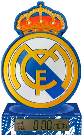 Lampka 3D z budzikiem z hymnem HALA MADRID Real Madrid RM00003