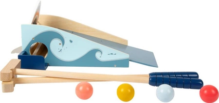 Atak Rekina komplet do gry w mini golfa 11588-Small Foo, drewniane gry zręcznościowe