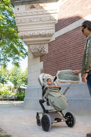 Lodger Polarowa mufka do wózka szałwiowa Fleece Elm