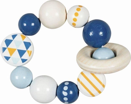 Grzechotka drewniana Trendline boys 765230-Heimess, zabawki dla niemowlaków