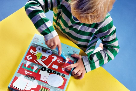 Na budowie magiczne kolorowanki wodne z podpórką 6 kart