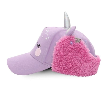 FlapJack Czapka Dziecięca z Daszkiem i Nausznikami 3D Jednorożec