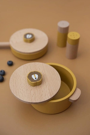 Drewniany zestaw kuchenny - Lew Trixie Baby